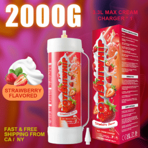 3.3L Whipped Cream Charger 99.9%-Purity N2O Strawberry Flavor